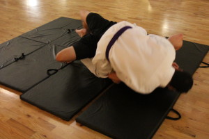 Brazilian Jiu Jitsu (BJJ) Choke Release -- intermediate step