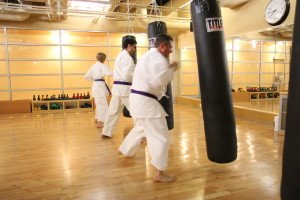 Punching bag workout at Full Potential Martial Arts in Carmel Valley, San Diego, 92130