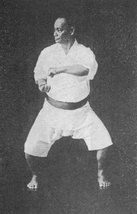 Choki Motobu practicing Naihanchi kata
