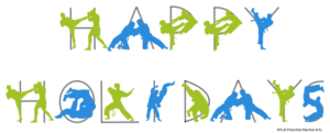 Happy-Holidays-Martial-Arts-Silhouettes